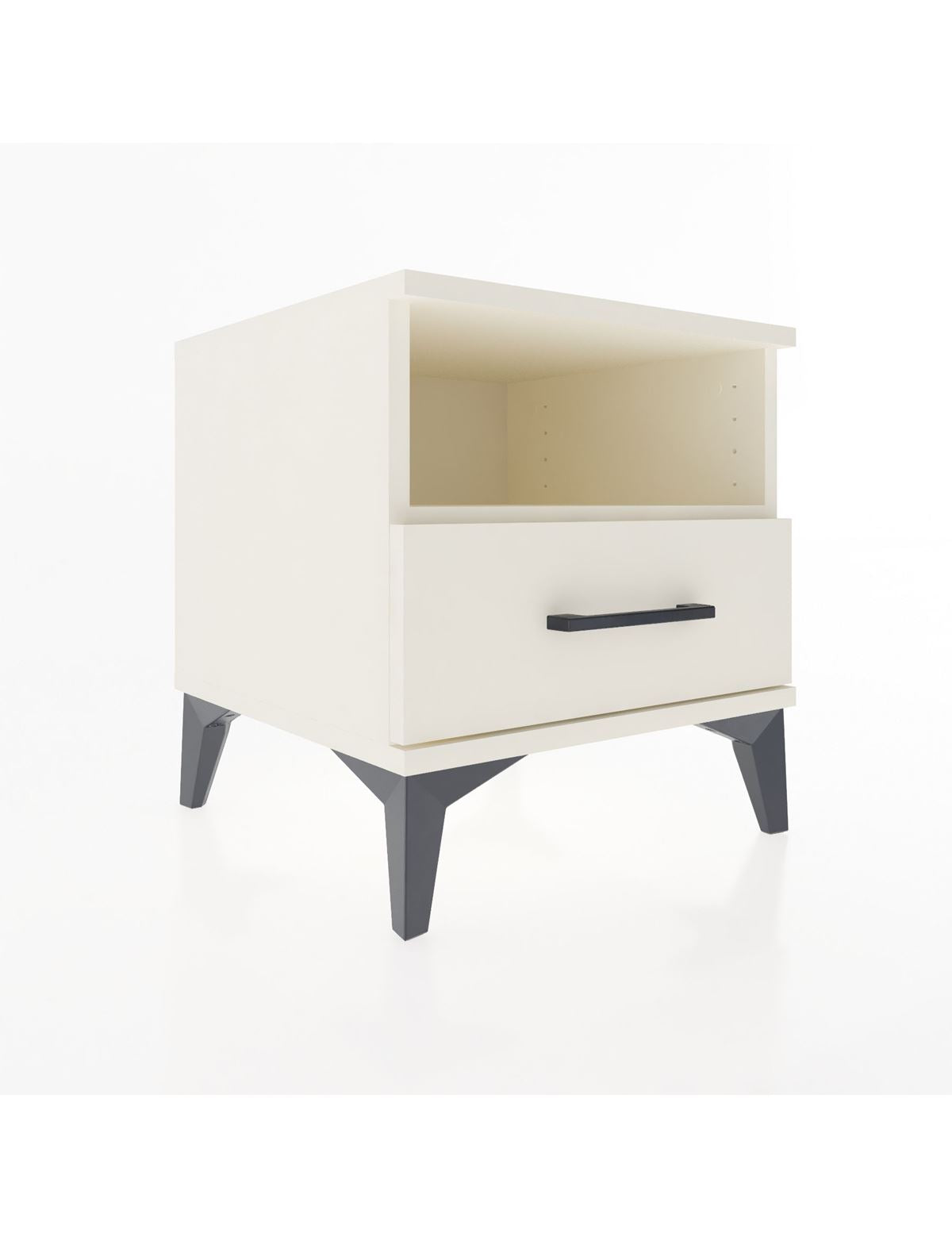 Hyperion Komodin Tek Raflı Tek Çekmeceli 44x44x48 Aytaşı-Aytaşı