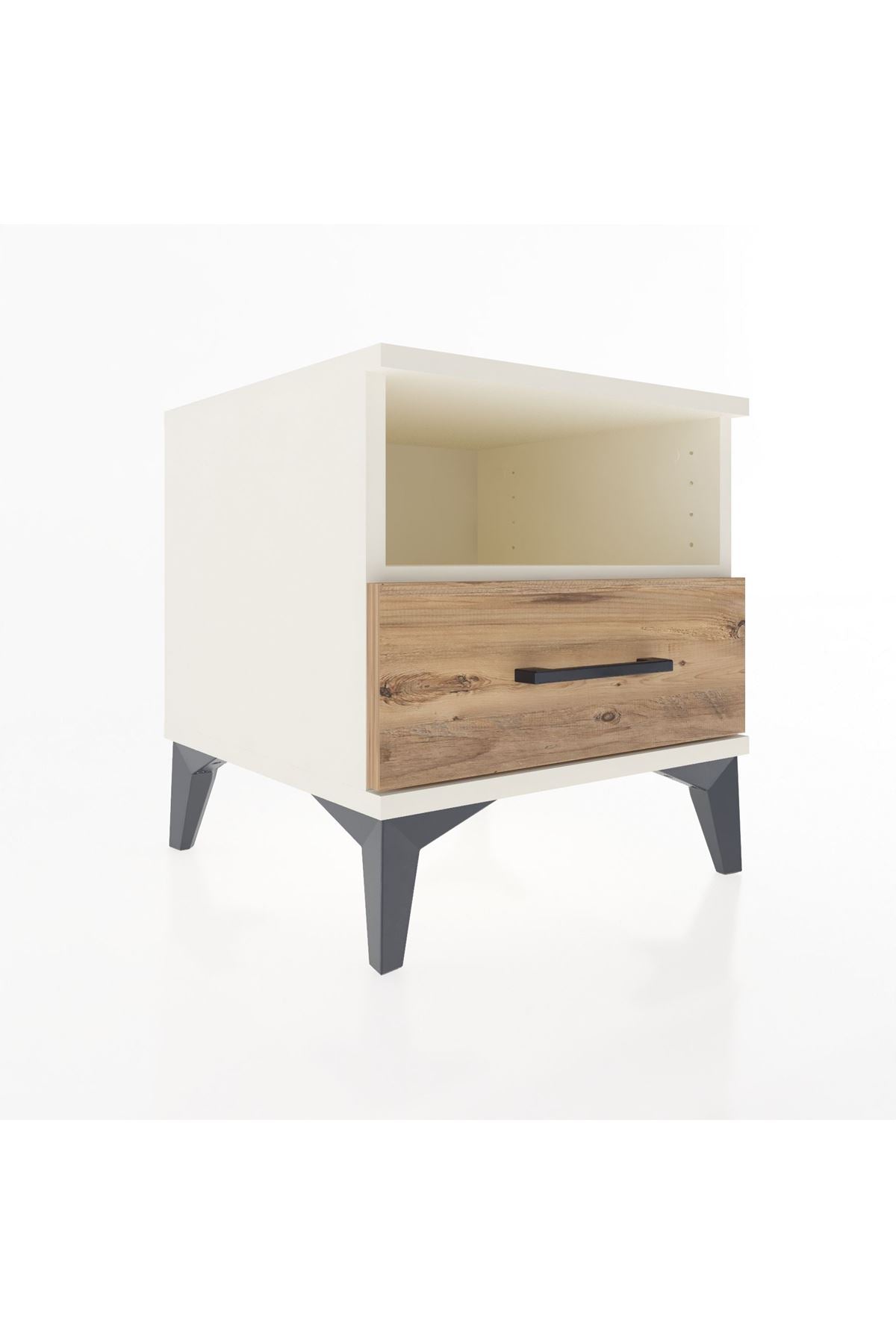 Hyperion Komodin Tek Raflı Tek Çekmeceli 44x44x48 Aytaşı-Çam