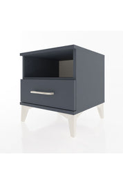 Hyperion Komodin Tek Raflı Tek Çekmeceli 44x44x48 Antrasit-Antrasit