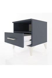 Hyperion Komodin Tek Raflı Tek Çekmeceli 44x44x48 Antrasit-Antrasit