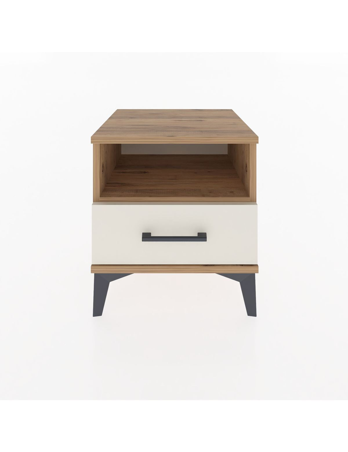 Hyperion Komodin Tek Raflı Tek Çekmeceli 44x44x48 Çam-Aytaşı