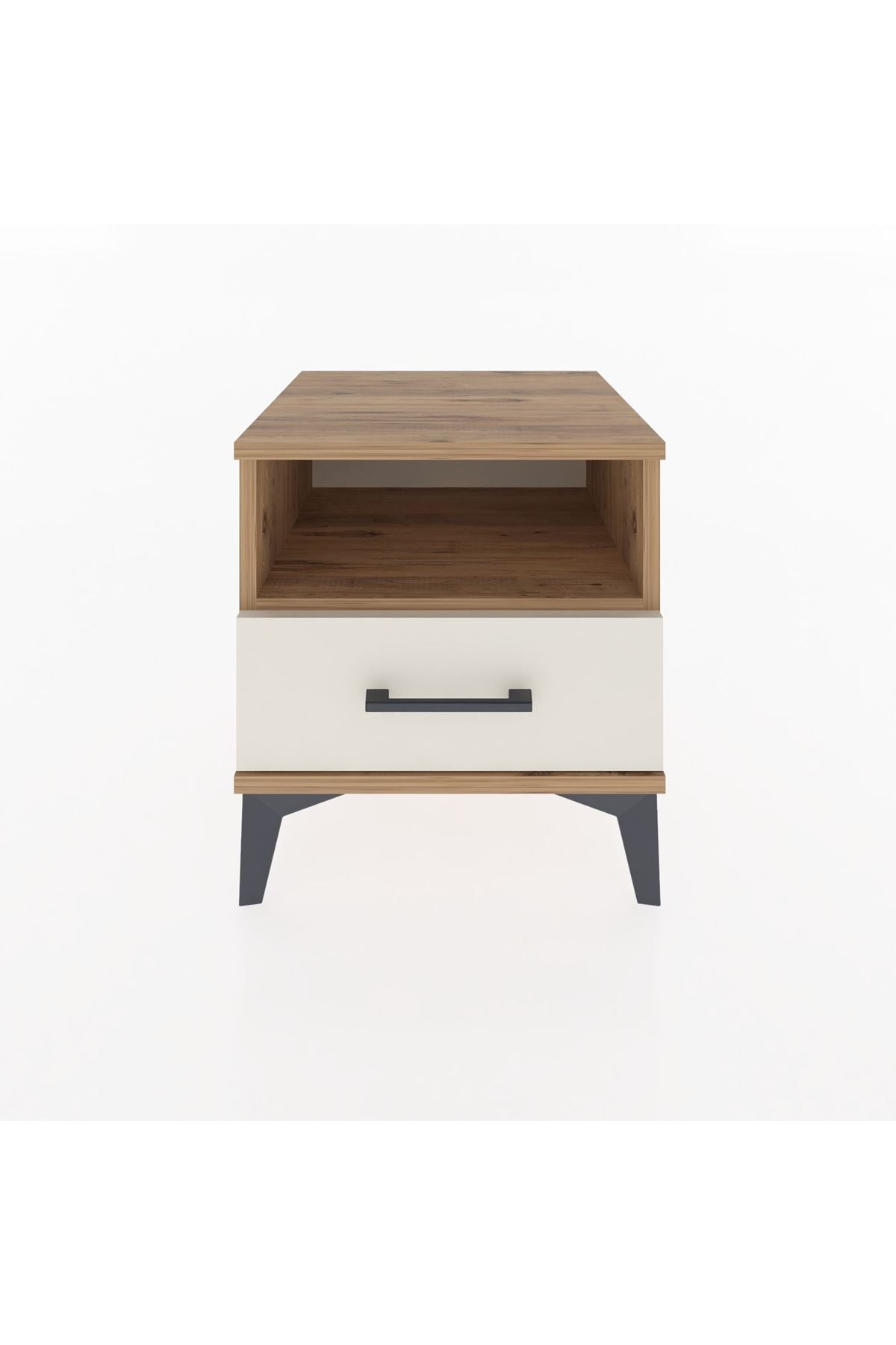 Hyperion Komodin Tek Raflı Tek Çekmeceli 44x44x48 Çam-Aytaşı