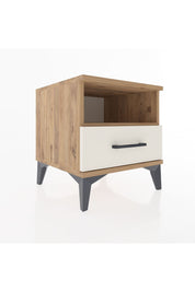 Hyperion Komodin Tek Raflı Tek Çekmeceli 44x44x48 Çam-Aytaşı