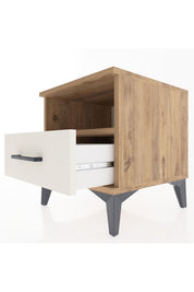 Hyperion Komodin Tek Raflı Tek Çekmeceli 44x44x48 Çam-Aytaşı