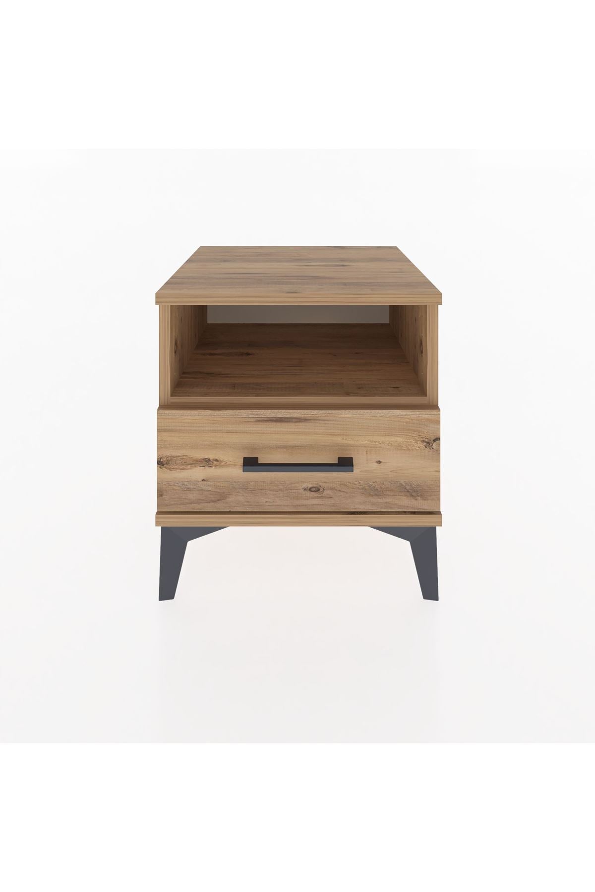 Hyperion Komodin Tek Raflı Tek Çekmeceli 44x44x48 Çam-Çam