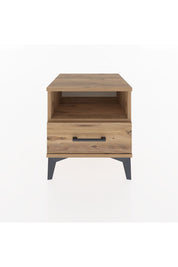 Hyperion Komodin Tek Raflı Tek Çekmeceli 44x44x48 Çam-Çam
