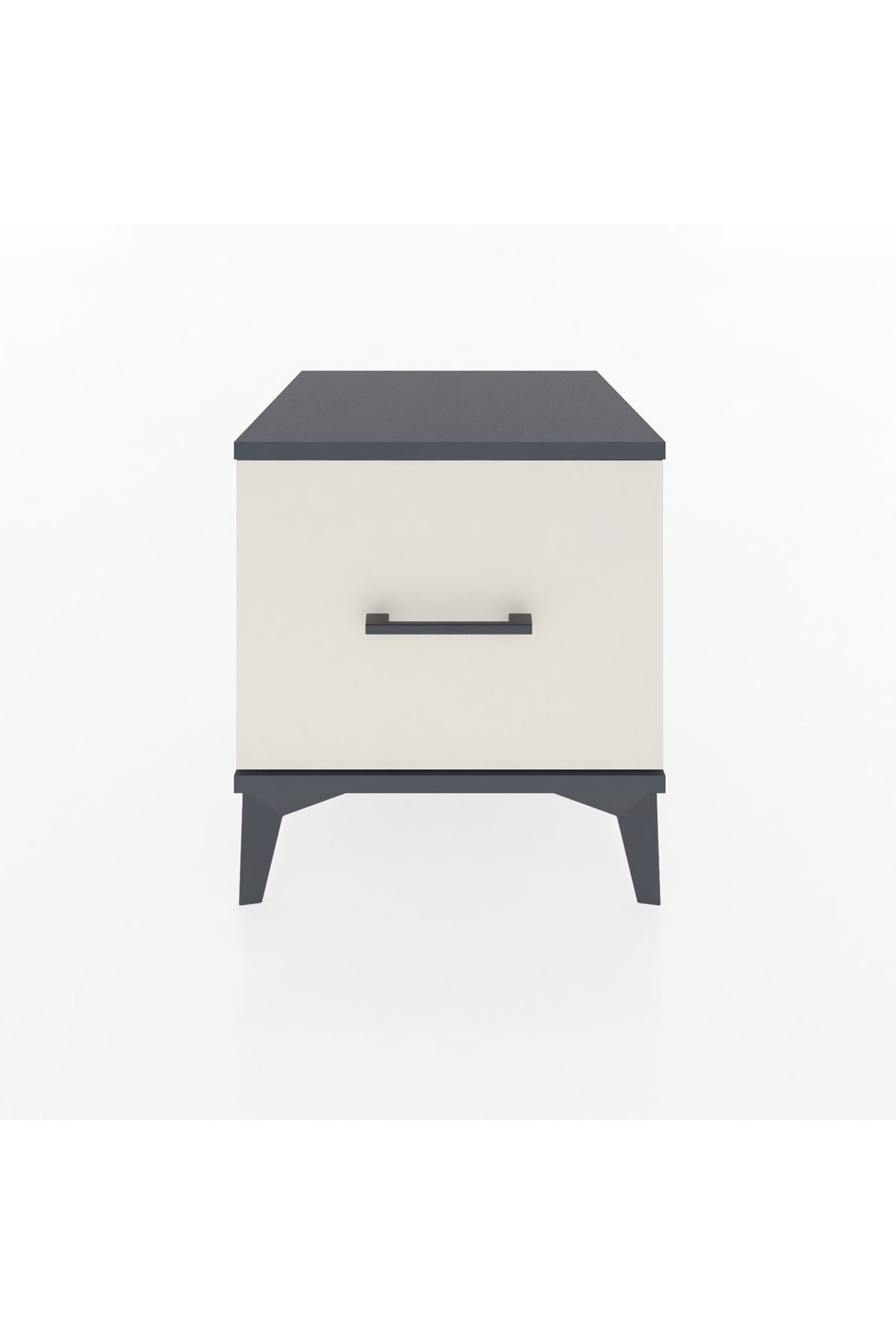 Hyperion Komodin Tek Çekmeceli 44x44x48 Antrasit-Aytaşı