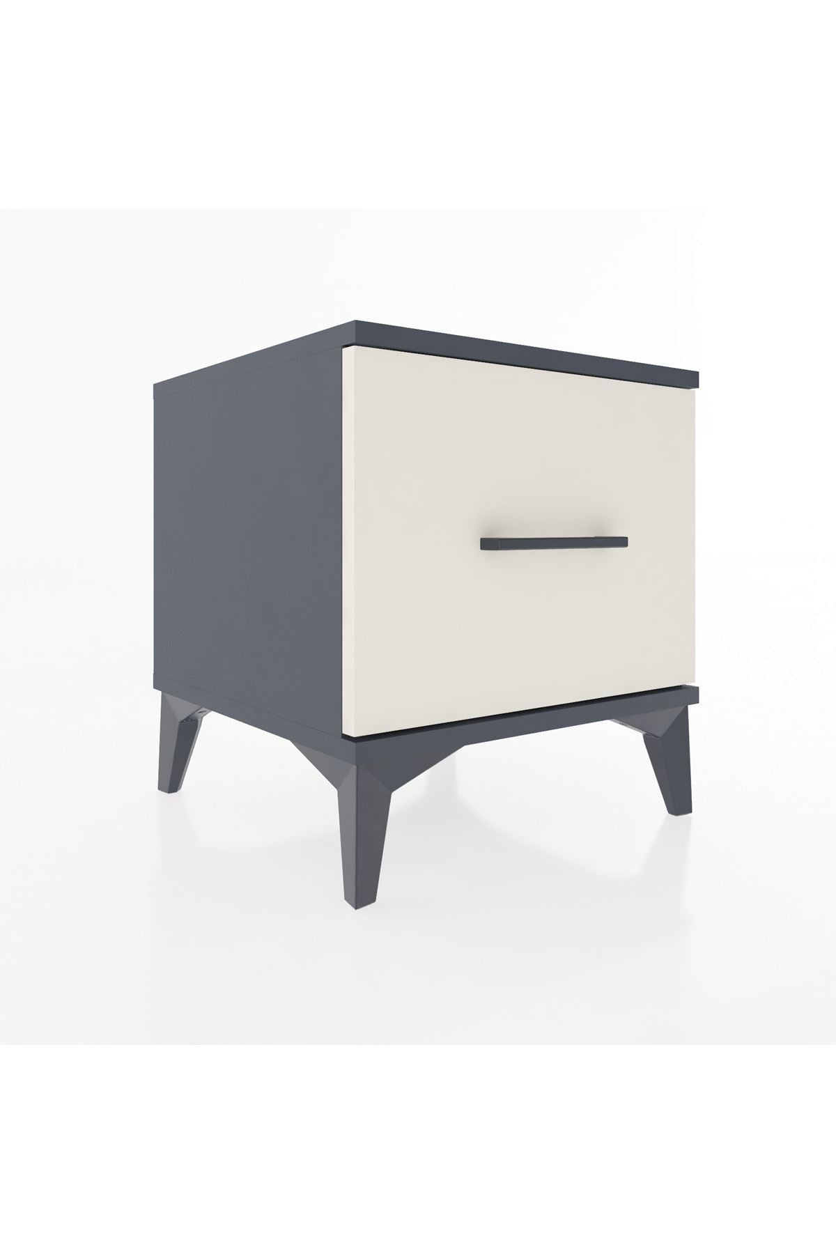 Hyperion Komodin Tek Çekmeceli 44x44x48 Antrasit-Aytaşı