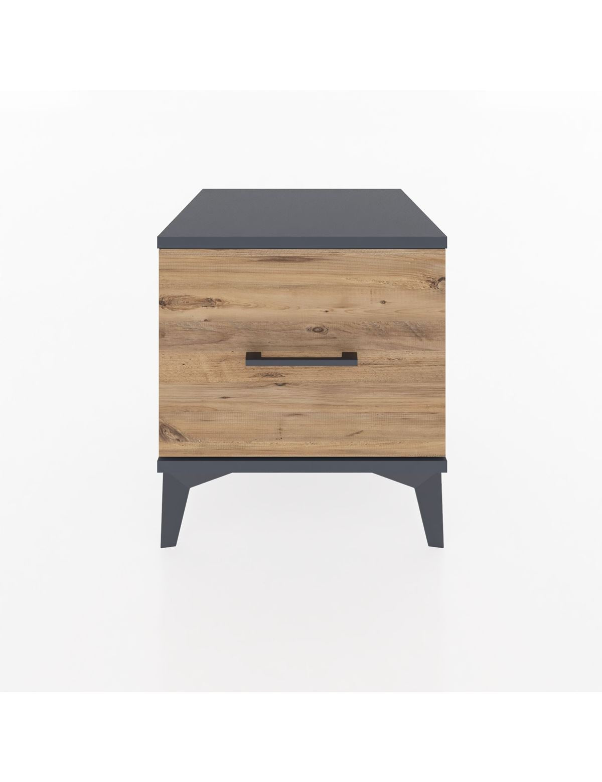 Hyperion Komodin Tek Çekmeceli 44x44x48 Antrasit-Çam