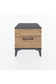 Hyperion Komodin Tek Çekmeceli 44x44x48 Antrasit-Çam