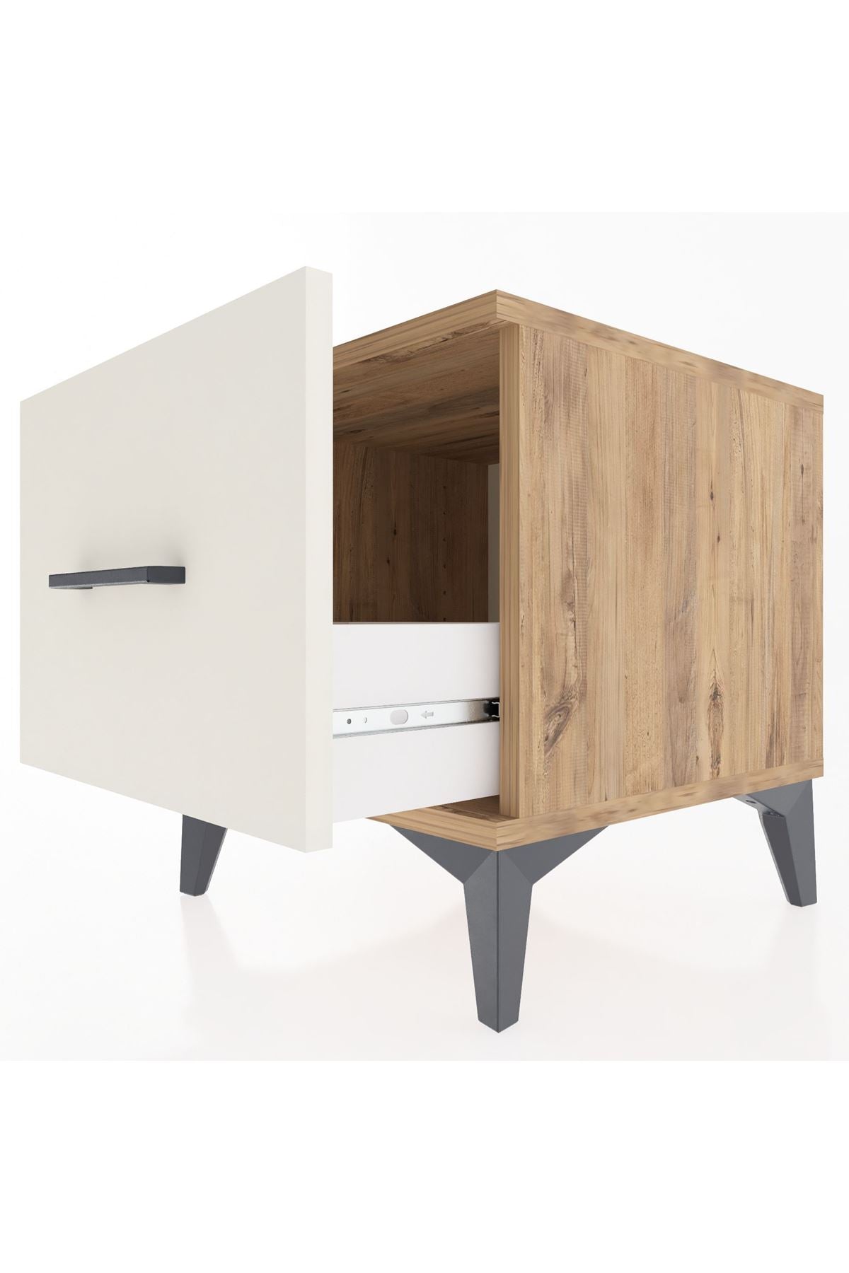 Hyperion Komodin Tek Çekmeceli 44x44x48 Çam-Aytaşı