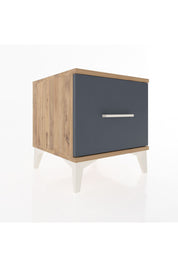 Hyperion Komodin Tek Çekmeceli 44x44x48 Çam-Antrasit