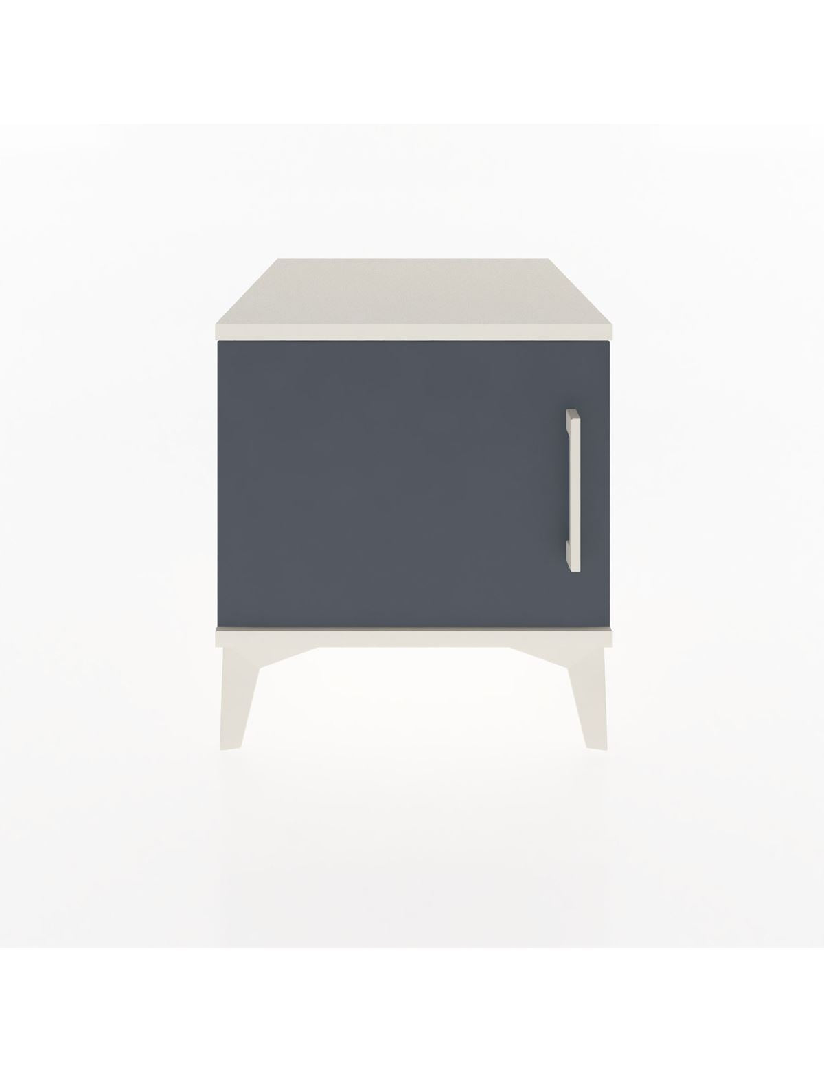 Hyperion Komodin Tek Kapaklı 44x44x48 Aytaşı-Antrasit