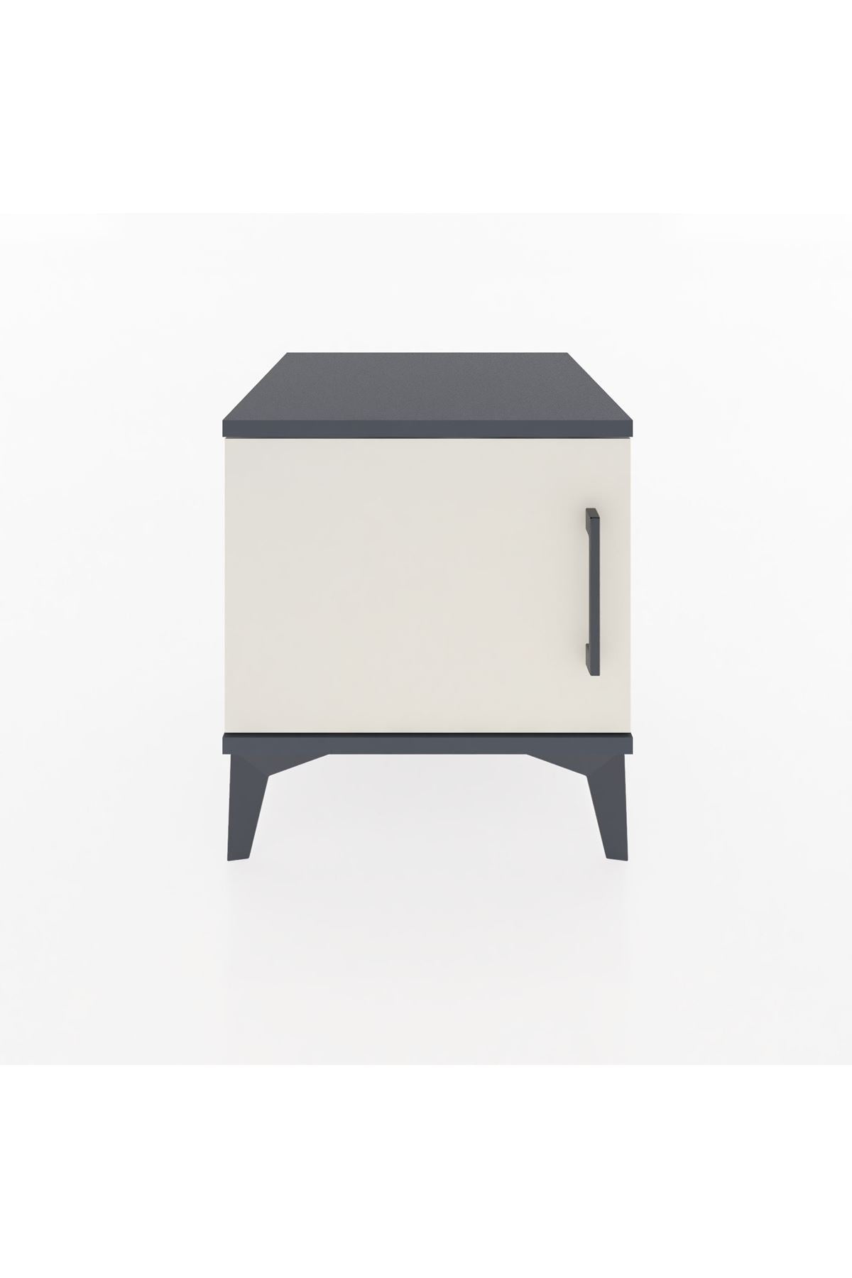 Hyperion Komodin Tek Kapaklı 44x44x48 Antrasit-Aytaşı