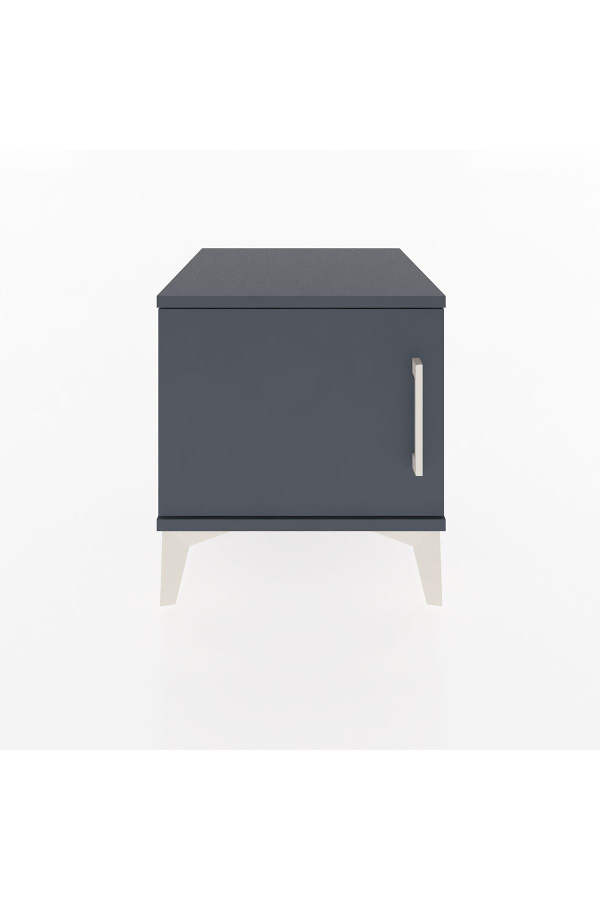 Hyperion Komodin Tek Kapaklı 44x44x48 Antrasit-Antrasit