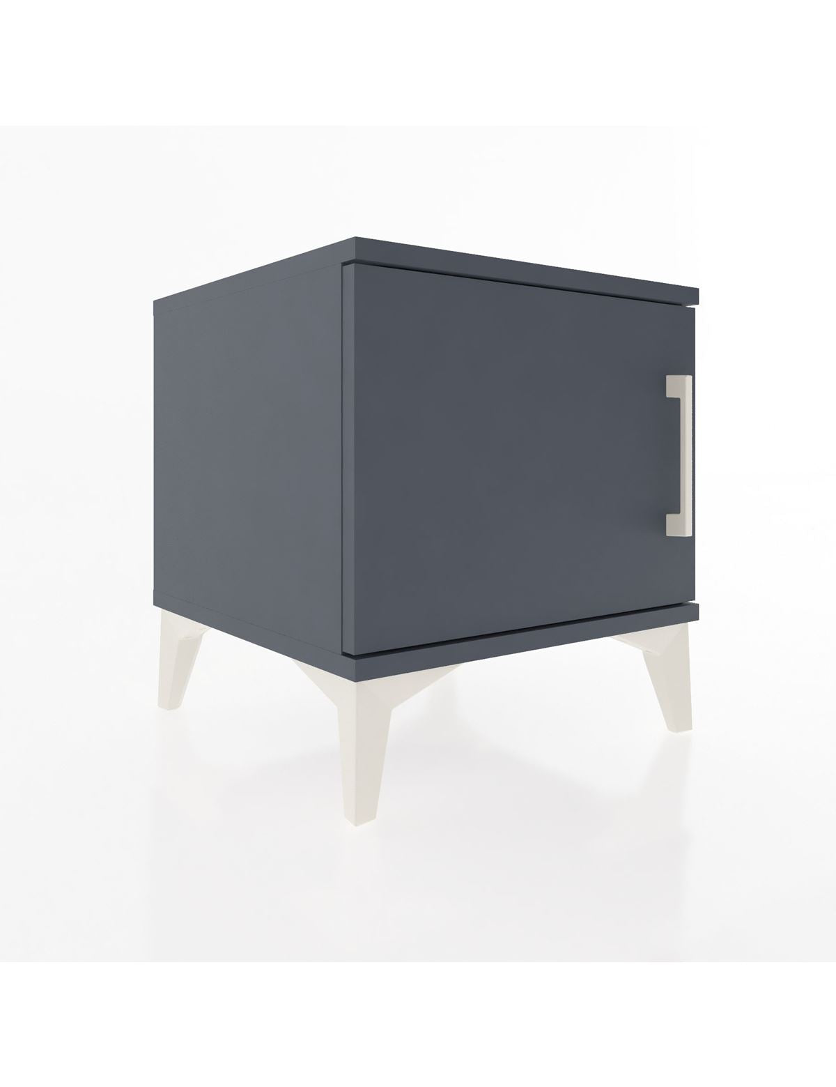 Hyperion Komodin Tek Kapaklı 44x44x48 Antrasit-Antrasit