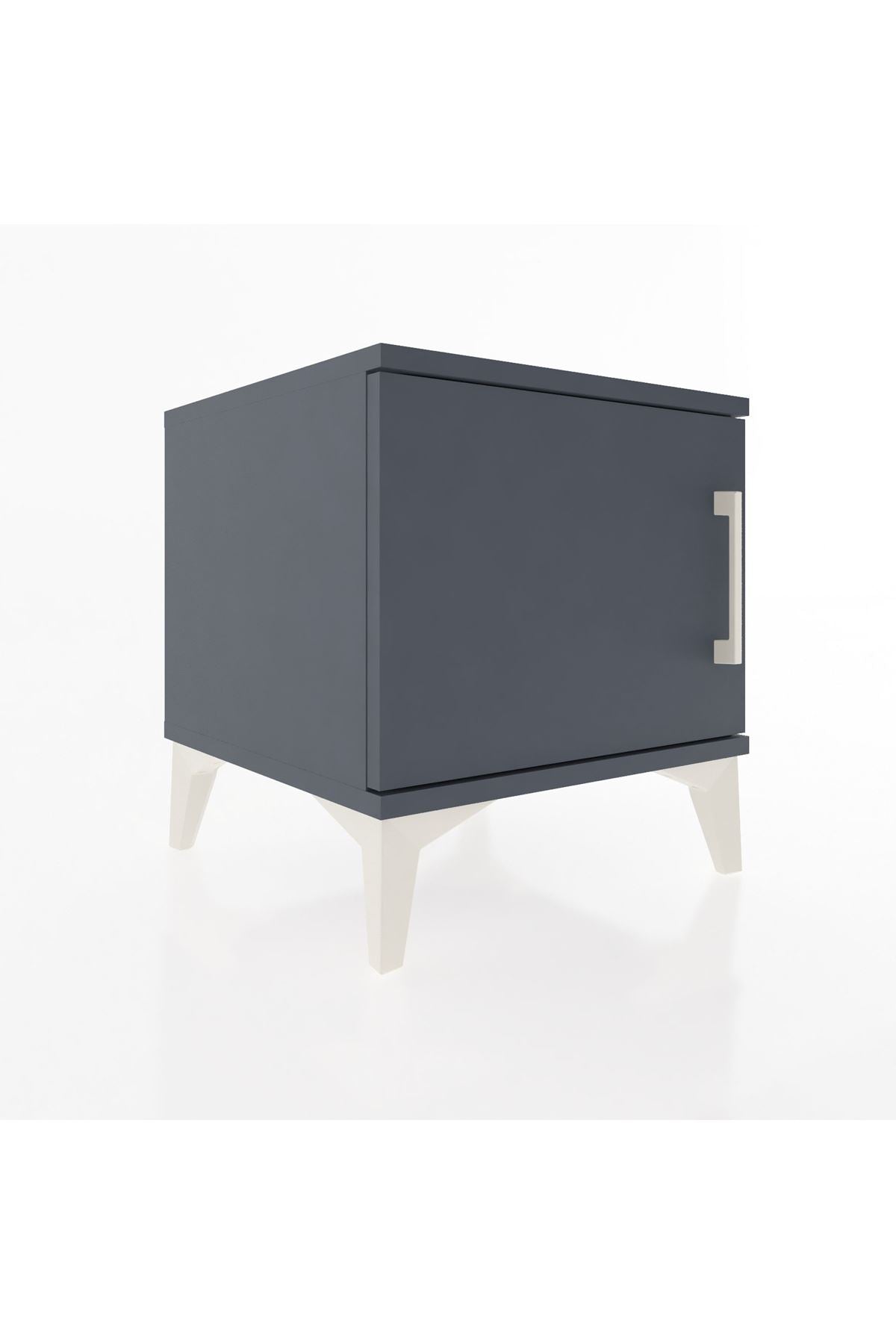 Hyperion Komodin Tek Kapaklı 44x44x48 Antrasit-Antrasit