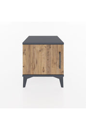 Hyperion Komodin Tek Kapaklı 44x44x48 Antrasit-Çam