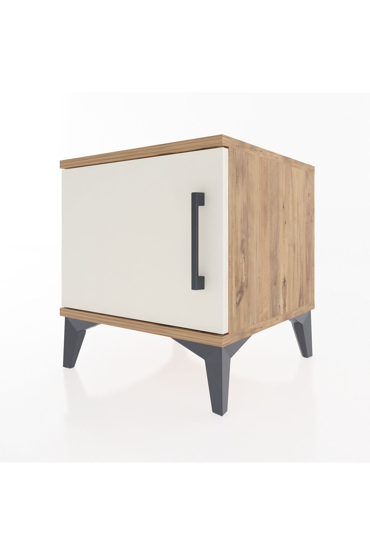 Hyperion Komodin Tek Kapaklı 44x44x48 Çam-Aytaşı