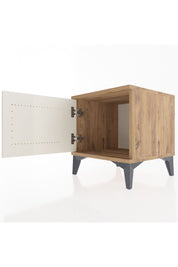 Hyperion Komodin Tek Kapaklı 44x44x48 Çam-Aytaşı