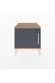 Hyperion Komodin Tek Kapaklı 44x44x48 Çam-Antrasit