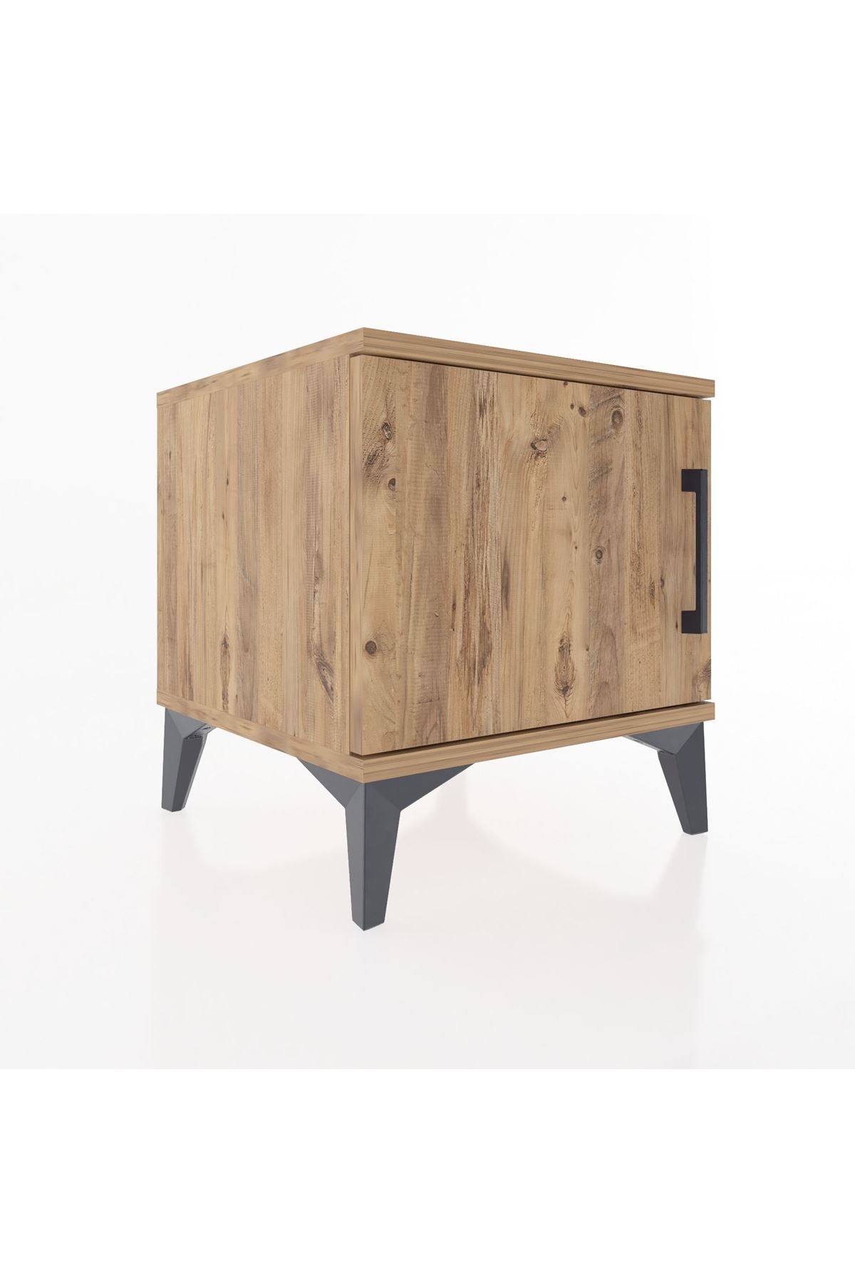 Hyperion Komodin Tek Kapaklı 44x44x48 Çam-Çam