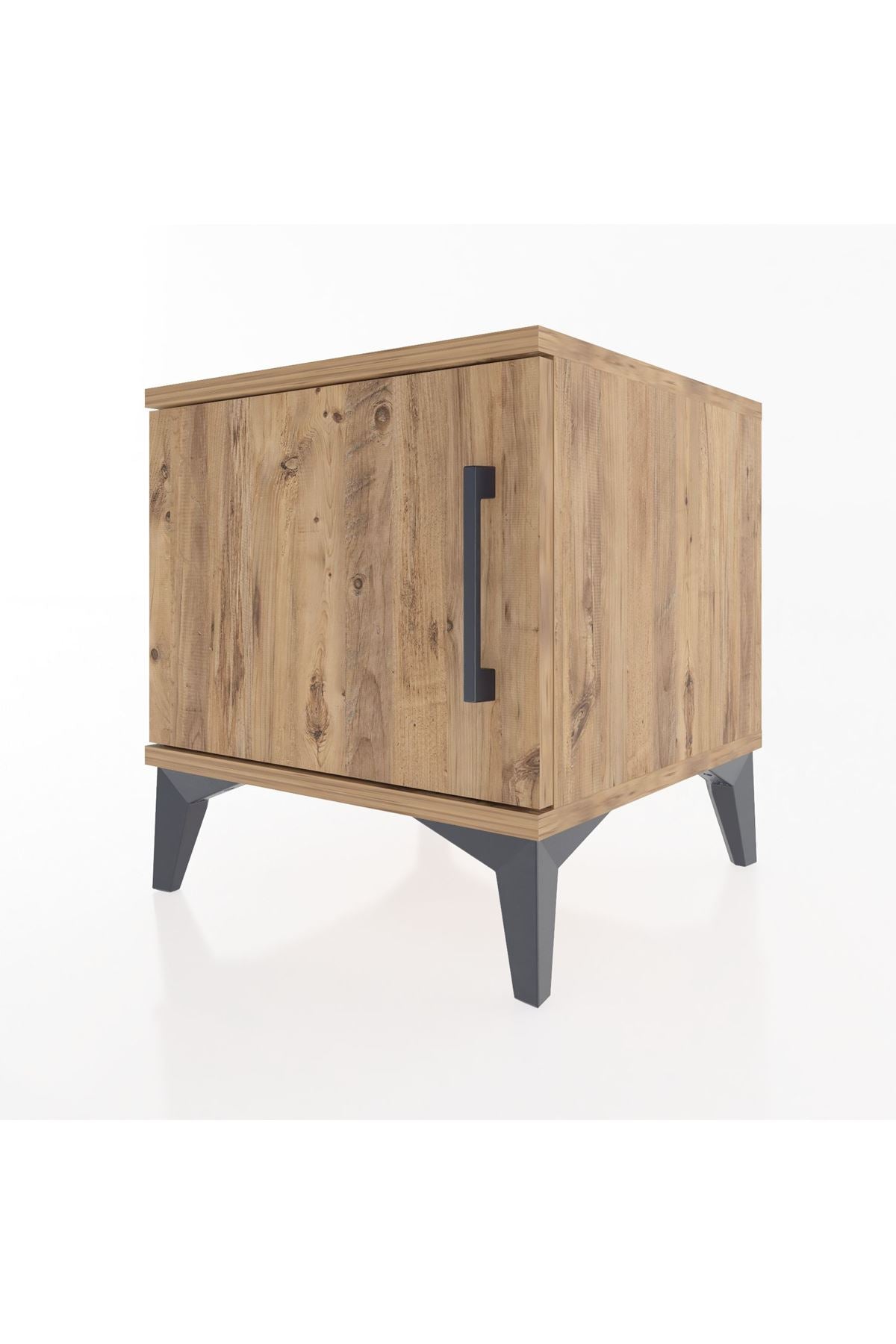 Hyperion Komodin Tek Kapaklı 44x44x48 Çam-Çam