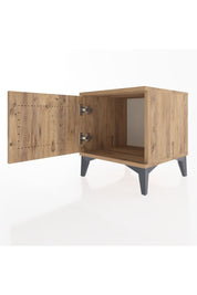 Hyperion Komodin Tek Kapaklı 44x44x48 Çam-Çam