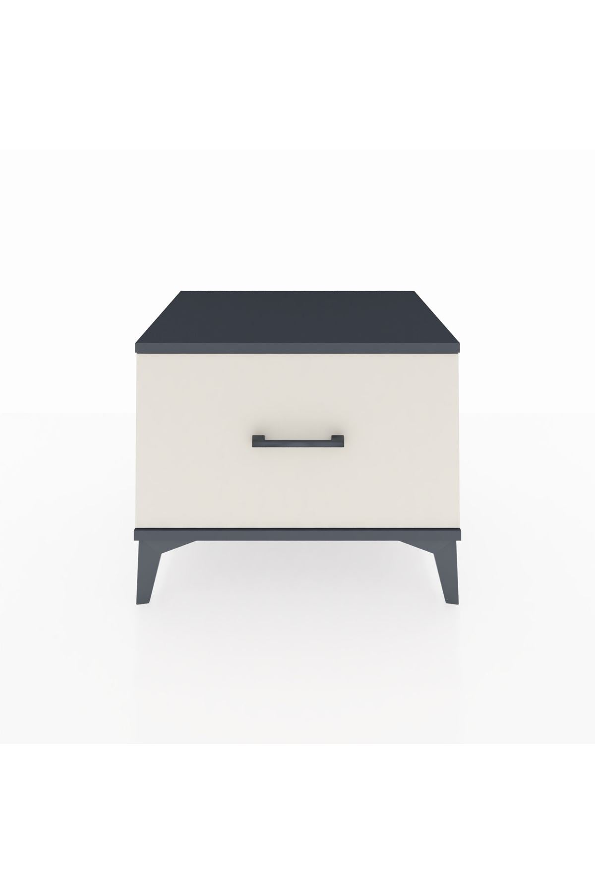 Hyperion Komodin Tek Çekmeceli 60x44x48 Antrasit-Aytaşı