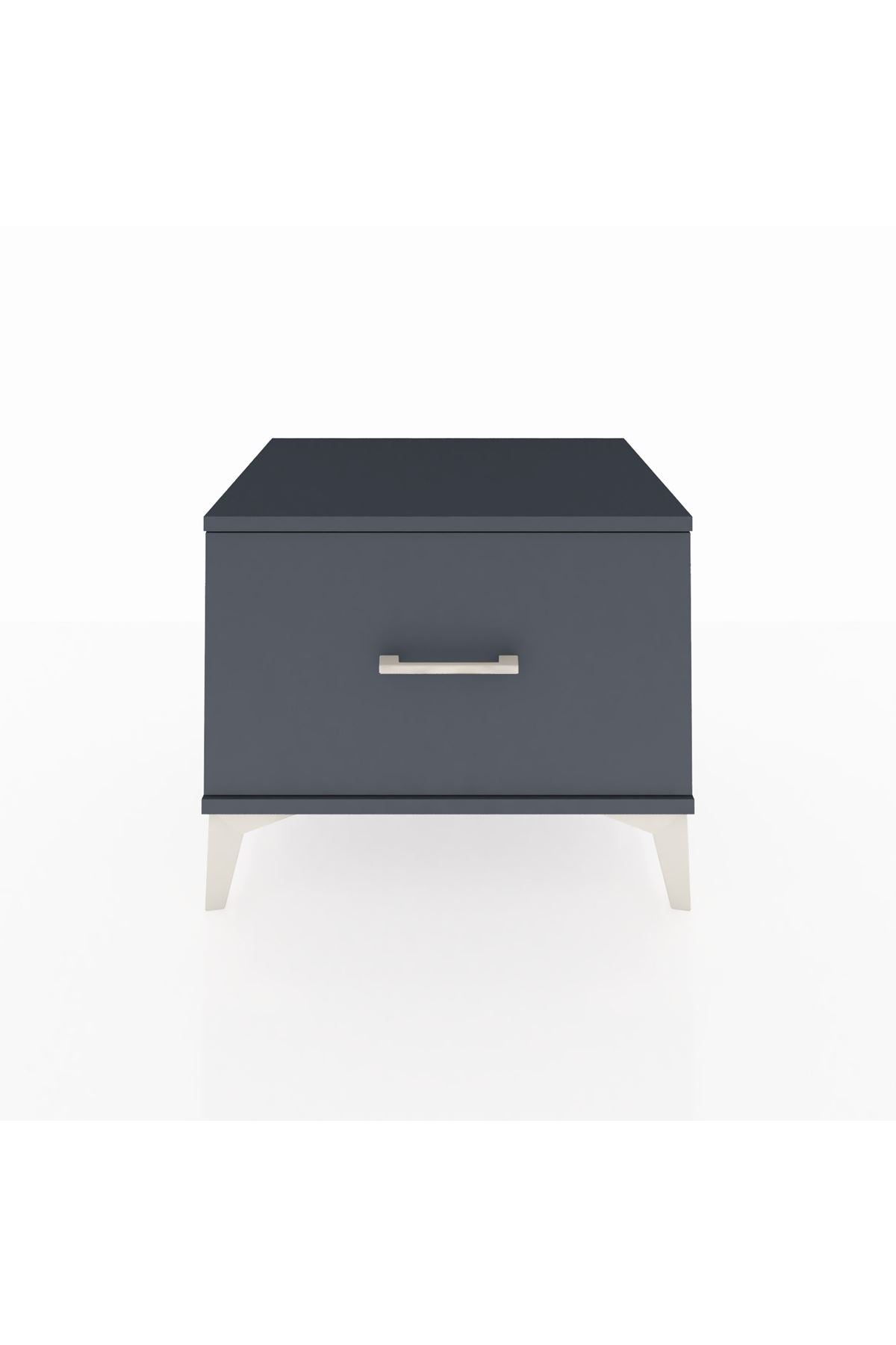 Hyperion Komodin Tek Çekmeceli 60x44x48 Antrasit-Antrasit