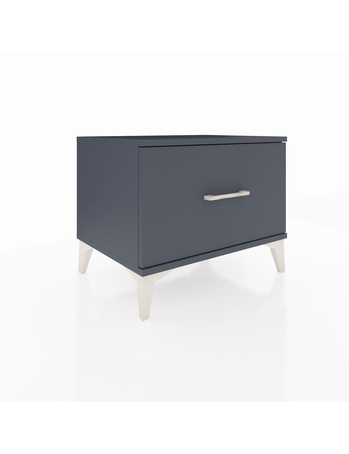 Hyperion Komodin Tek Çekmeceli 60x44x48 Antrasit-Antrasit