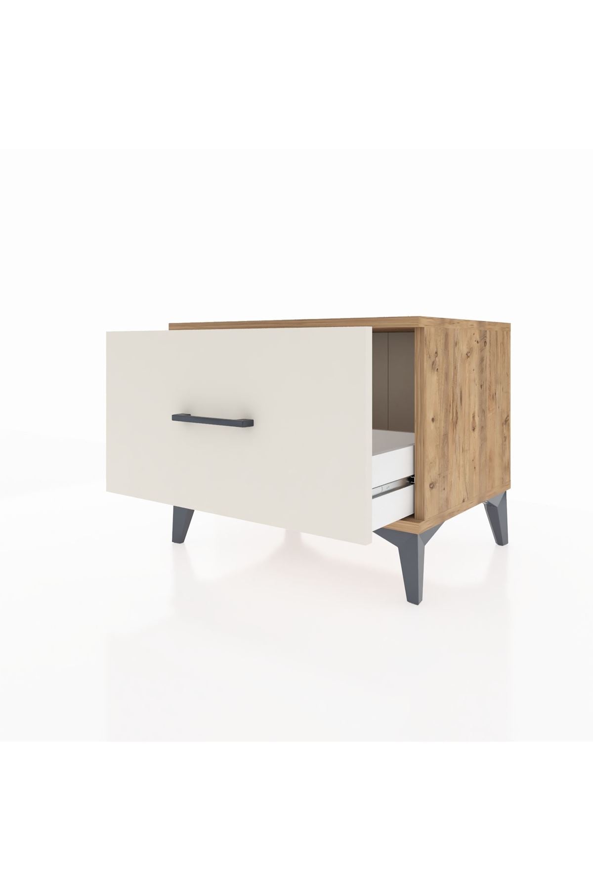 Hyperion Komodin Tek Çekmeceli 60x44x48 Çam-Aytaşı