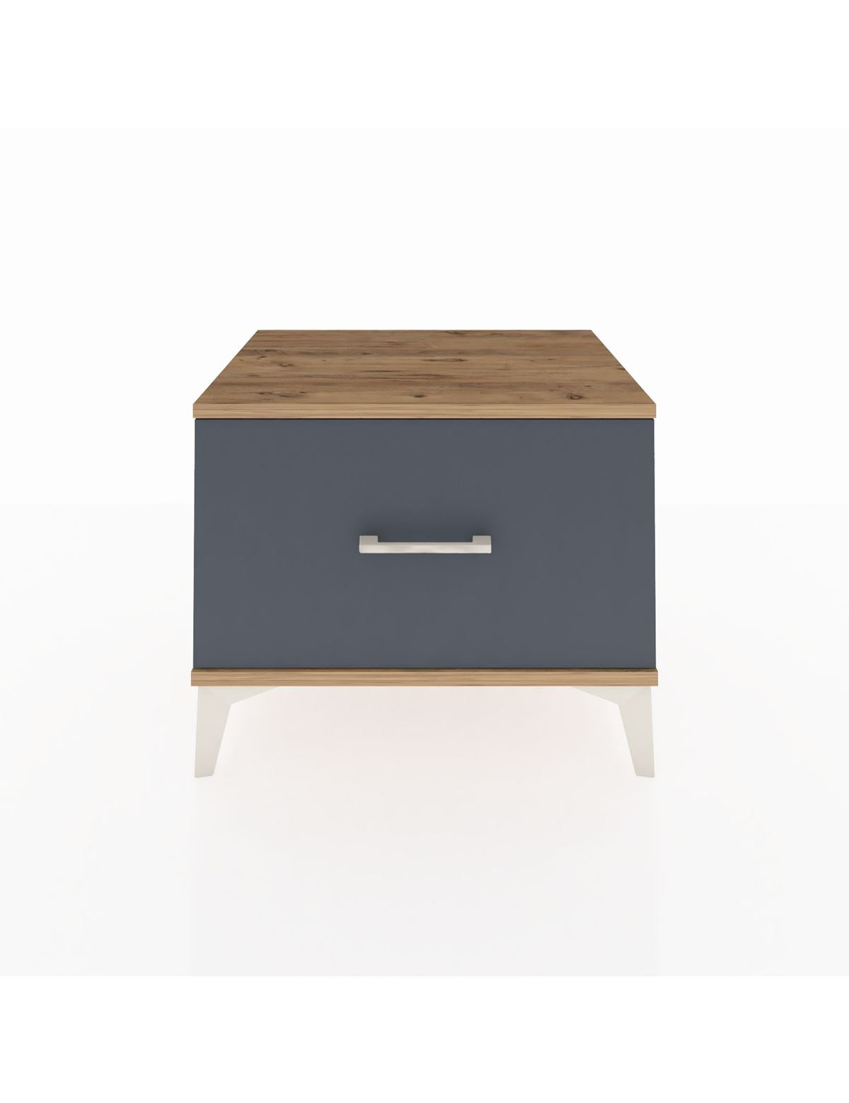 Hyperion Komodin Tek Çekmeceli 60x44x48 Çam-Antrasit