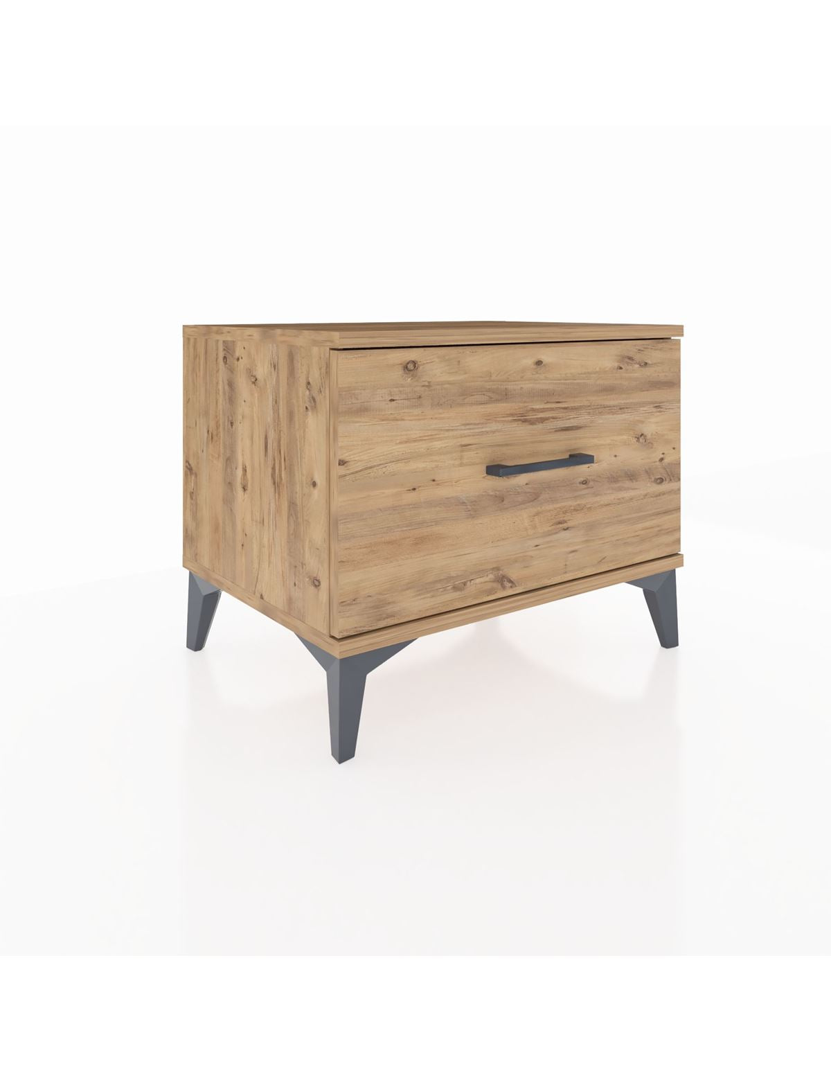 Hyperion Komodin Tek Çekmeceli 60x44x48 Çam-Çam