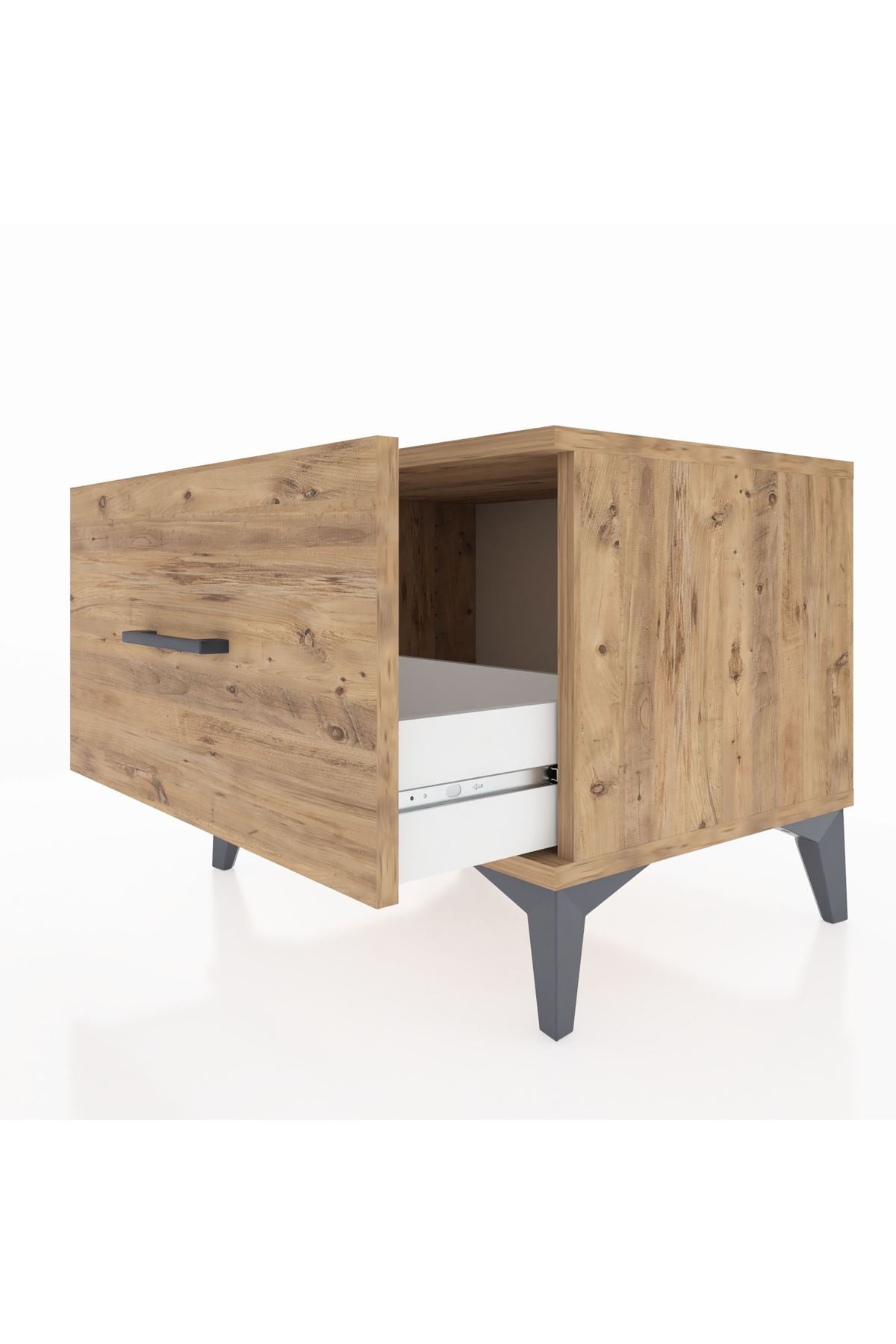 Hyperion Komodin Tek Çekmeceli 60x44x48 Çam-Çam