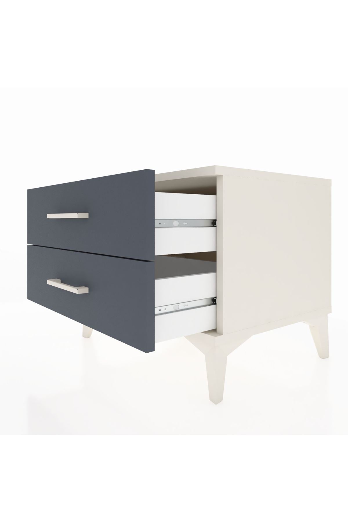 Hyperion Komodin 2 Çekmeceli 60x44x48 Aytaşı-Antrasit