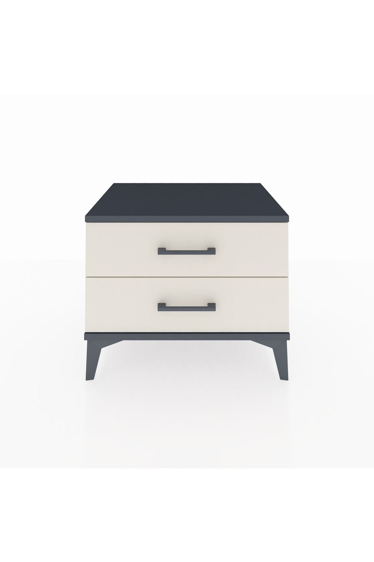 Hyperion Komodin 2 Çekmeceli 60x44x48 Antrasit-Aytaşı