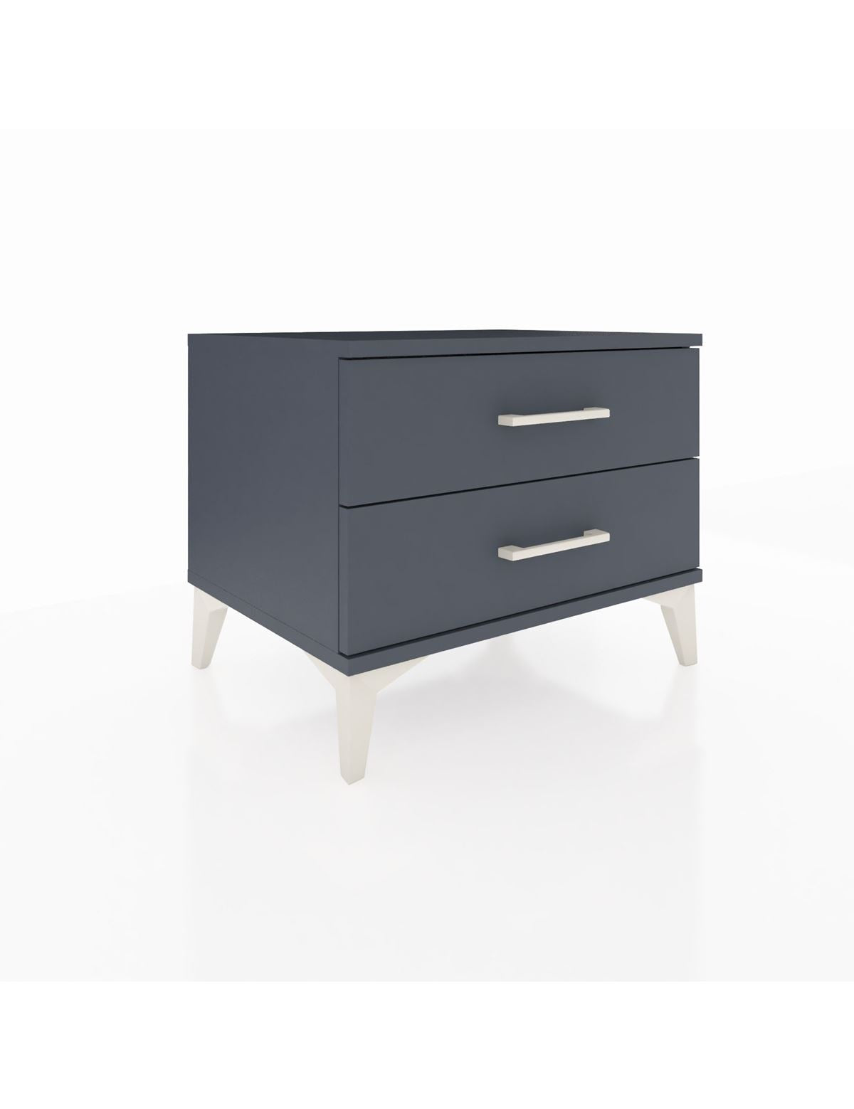 Hyperion Komodin 2 Çekmeceli 60x44x48 Antrasit-Antrasit