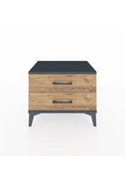 Hyperion Komodin 2 Çekmeceli 60x44x48 Antrasit-Çam