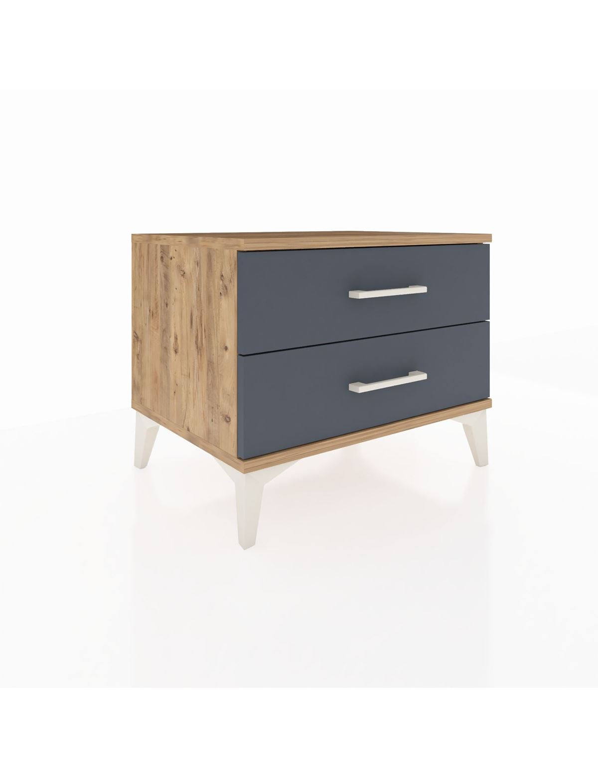 Hyperion Komodin 2 Çekmeceli 60x44x48 Çam-Antrasit