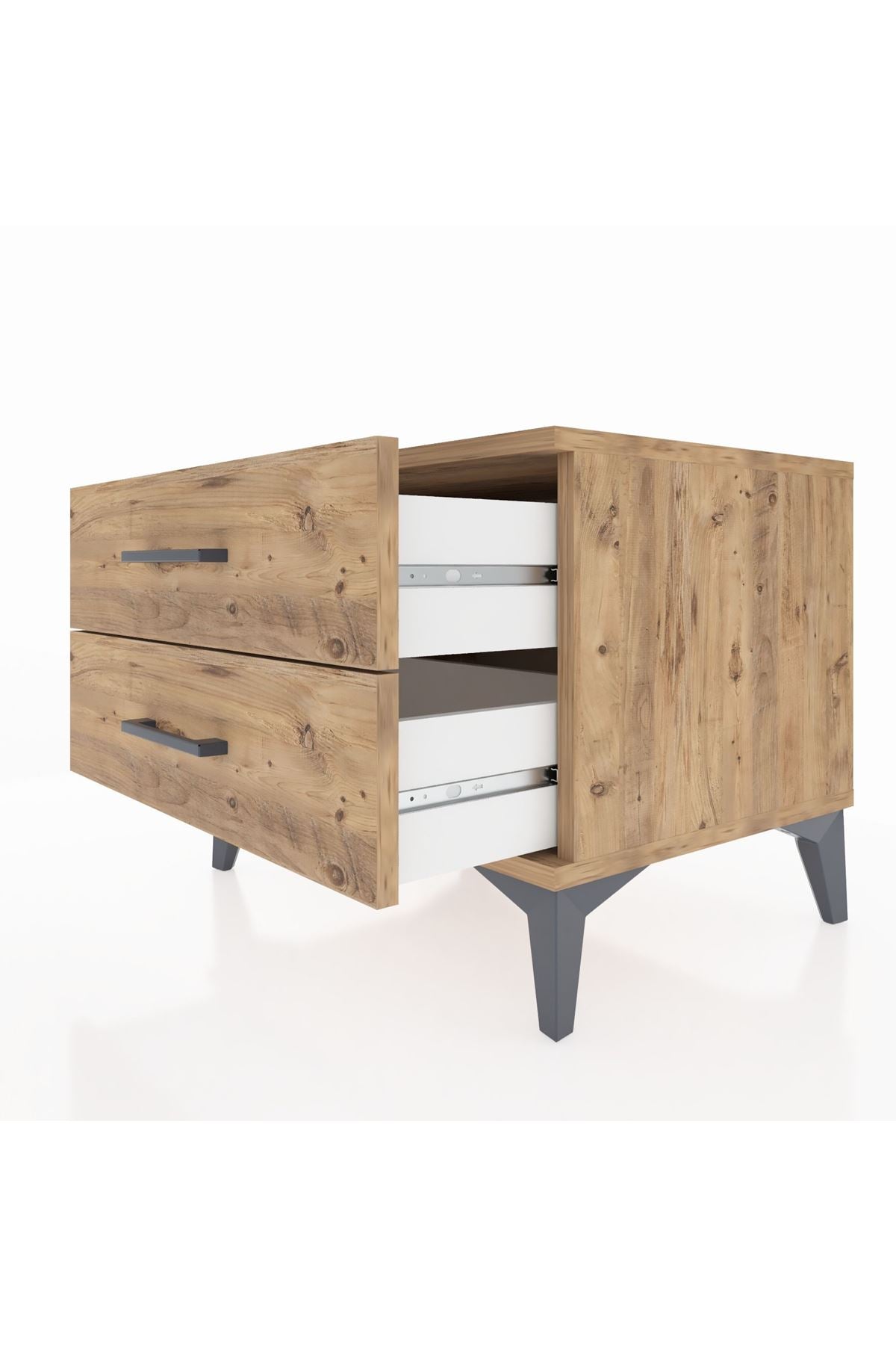 Hyperion Komodin 2 Çekmeceli 60x44x48 Çam-Çam