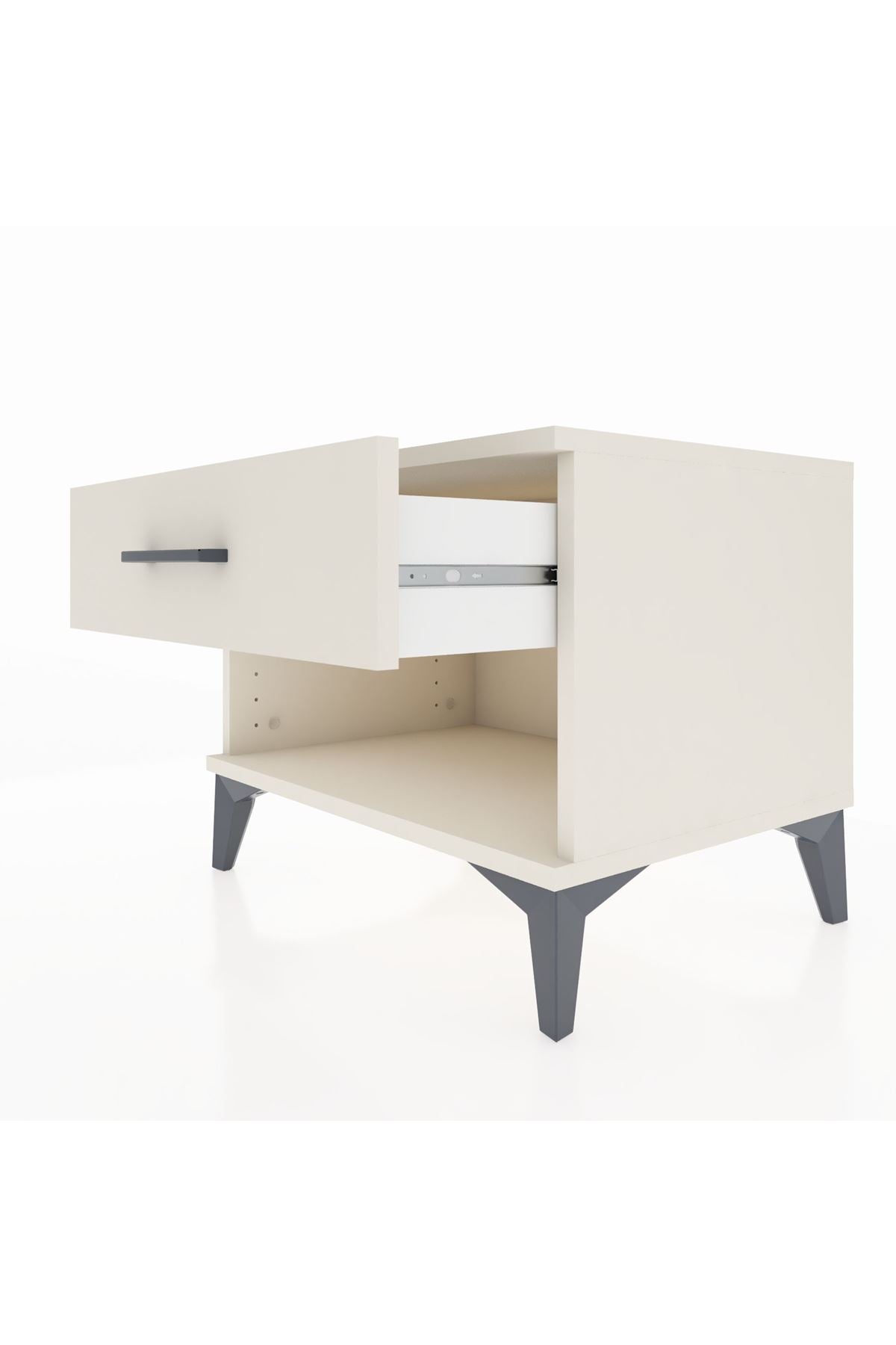 Hyperion Komodin Tek Çekmeceli 60x44x48 Aytaşı-Aytaşı