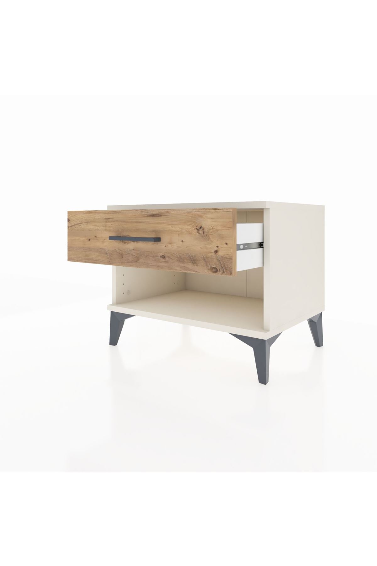 Hyperion Komodin Tek Çekmeceli 60x44x48 Aytaşı-Çam