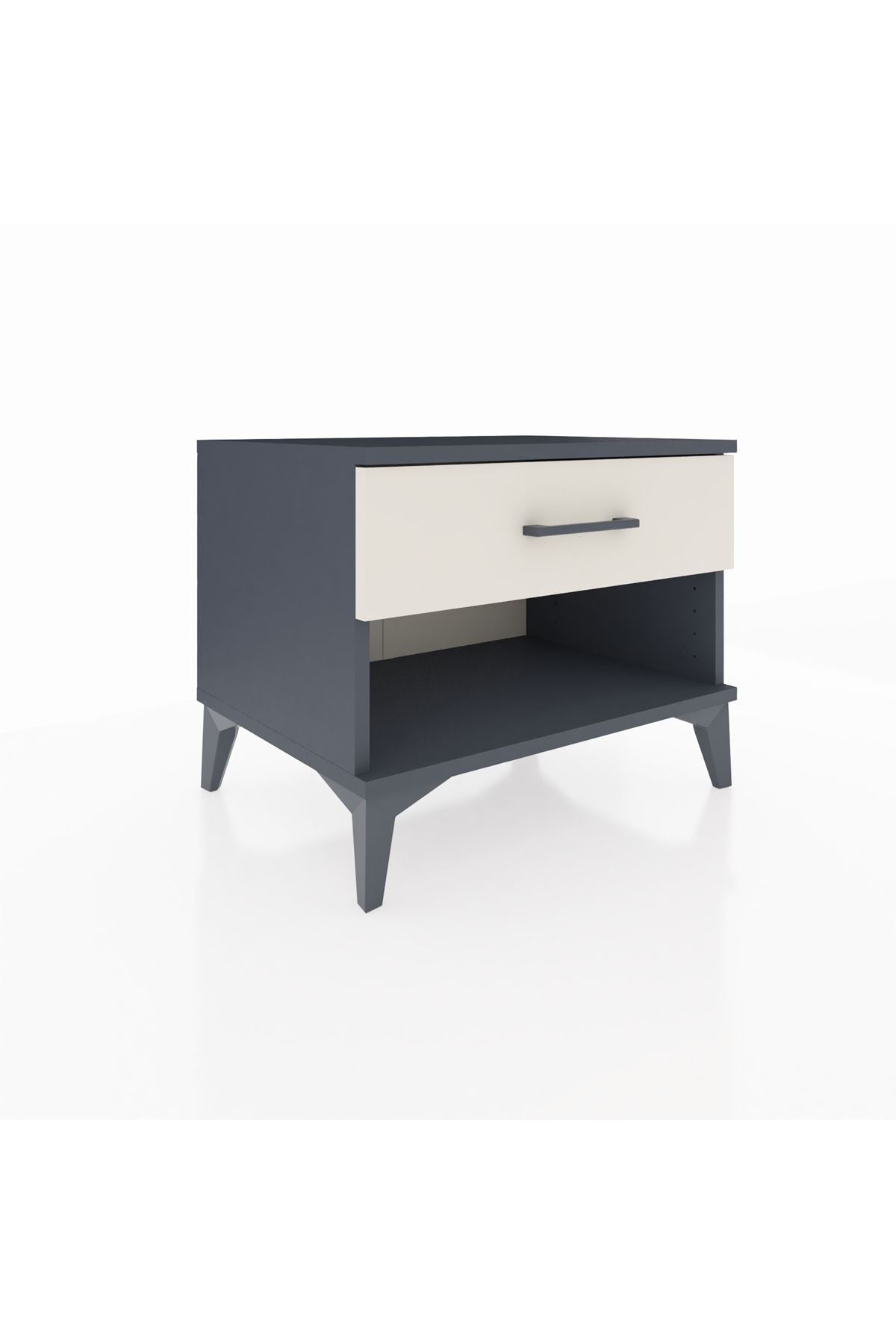 Hyperion Komodin Tek Çekmeceli 60x44x48 Antrasit-Aytaşı