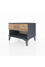 Hyperion Komodin Tek Çekmeceli 60x44x48 Antrasit-Çam