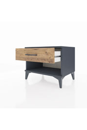 Hyperion Komodin Tek Çekmeceli 60x44x48 Antrasit-Çam