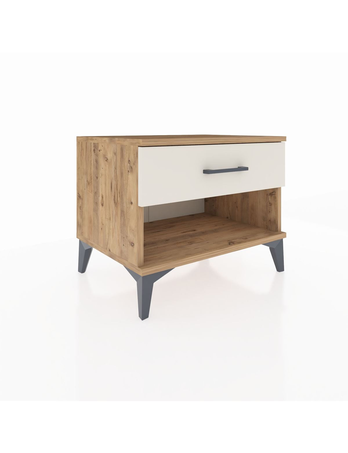 Hyperion Komodin Tek Çekmeceli 60x44x48 Çam-Aytaşı