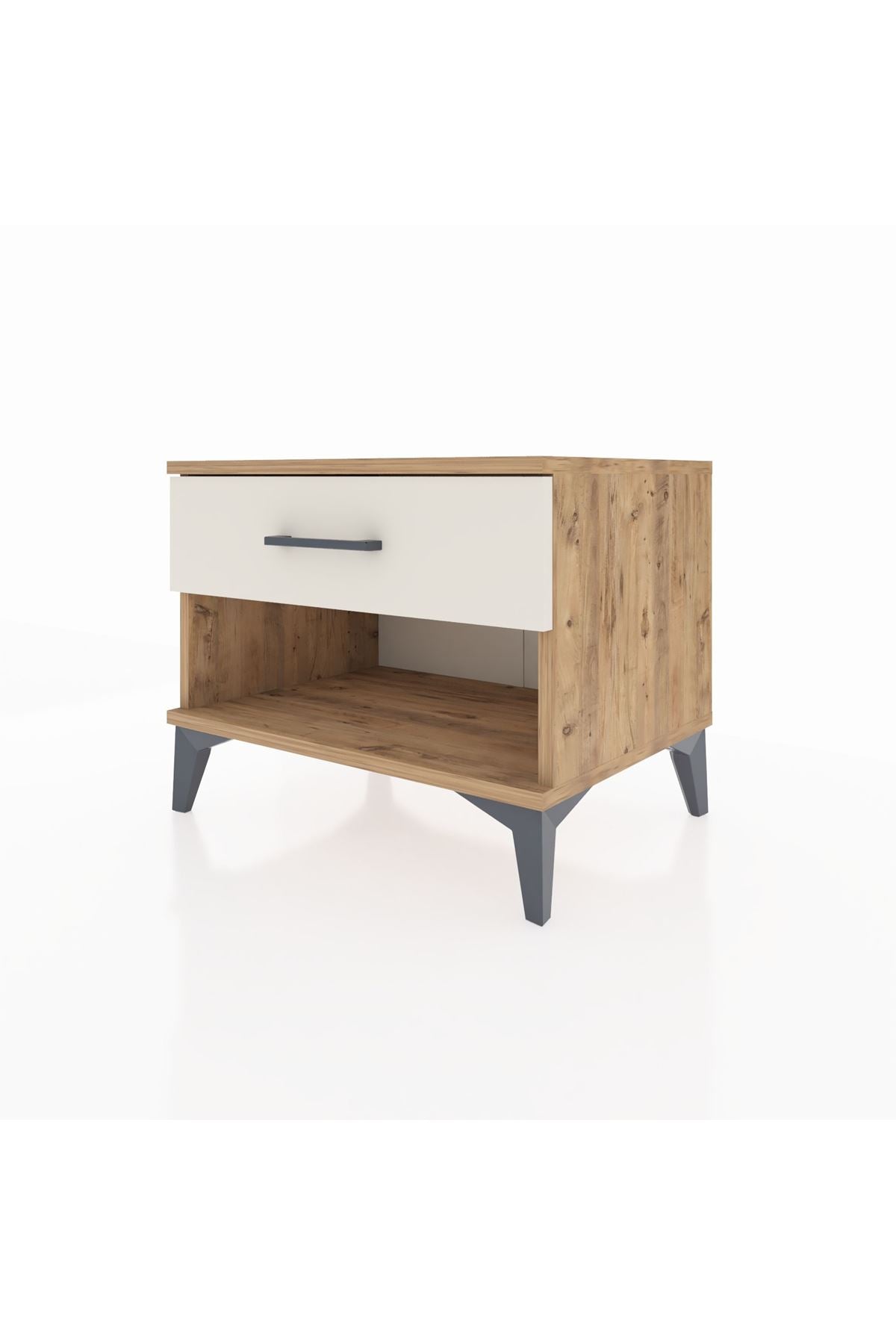 Hyperion Komodin Tek Çekmeceli 60x44x48 Çam-Aytaşı