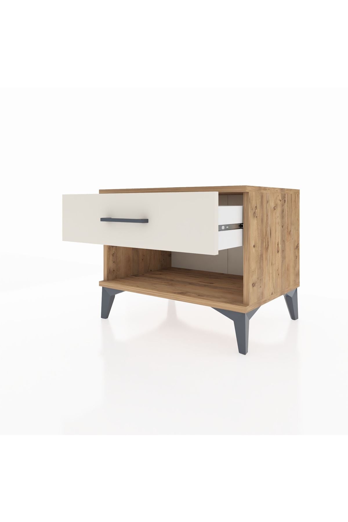 Hyperion Komodin Tek Çekmeceli 60x44x48 Çam-Aytaşı