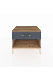 Hyperion Komodin Tek Çekmeceli 60x44x48 Çam-Antrasit